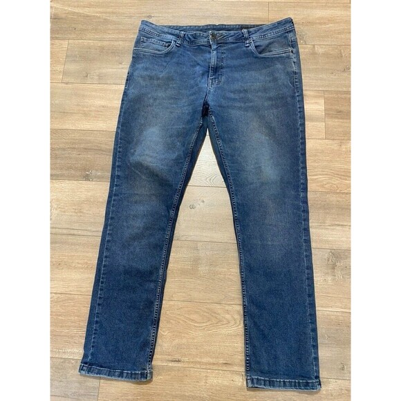 The Perfect Jean NYC Slim Fit Dark Blue Mens 38X32 Blue Denim Jeans TPC - Picture 1 of 10